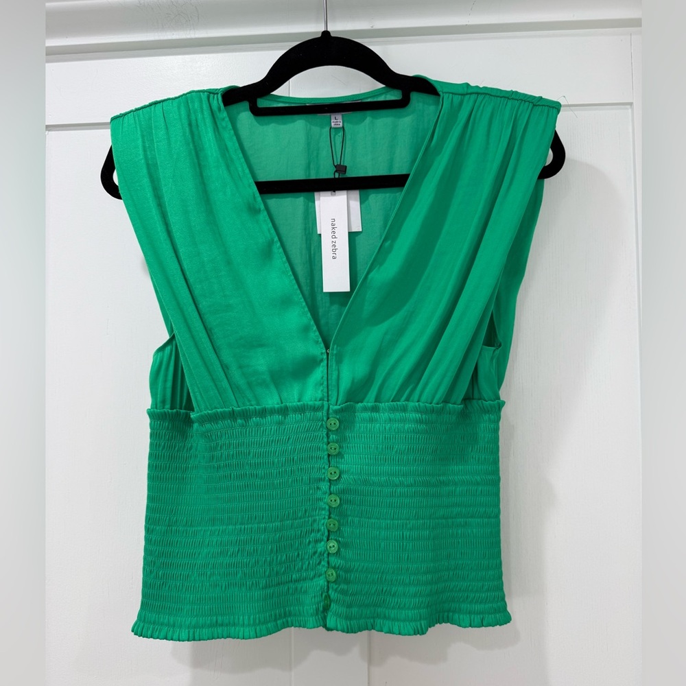 Naked Zebra Emerald Blouse